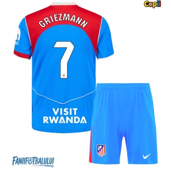 Atletico Madrid Antoine Griezmann #7 Echipament de Fotbal Replică 2025-26 Copii Treilea (+ Șorturi)